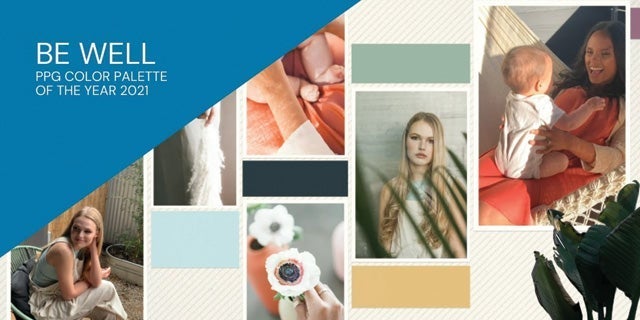 Balance and simplicity are the core of Be Well: the PPG color palette of the year that evokes mindfulness and creates a new sophisticated look at minimalism.