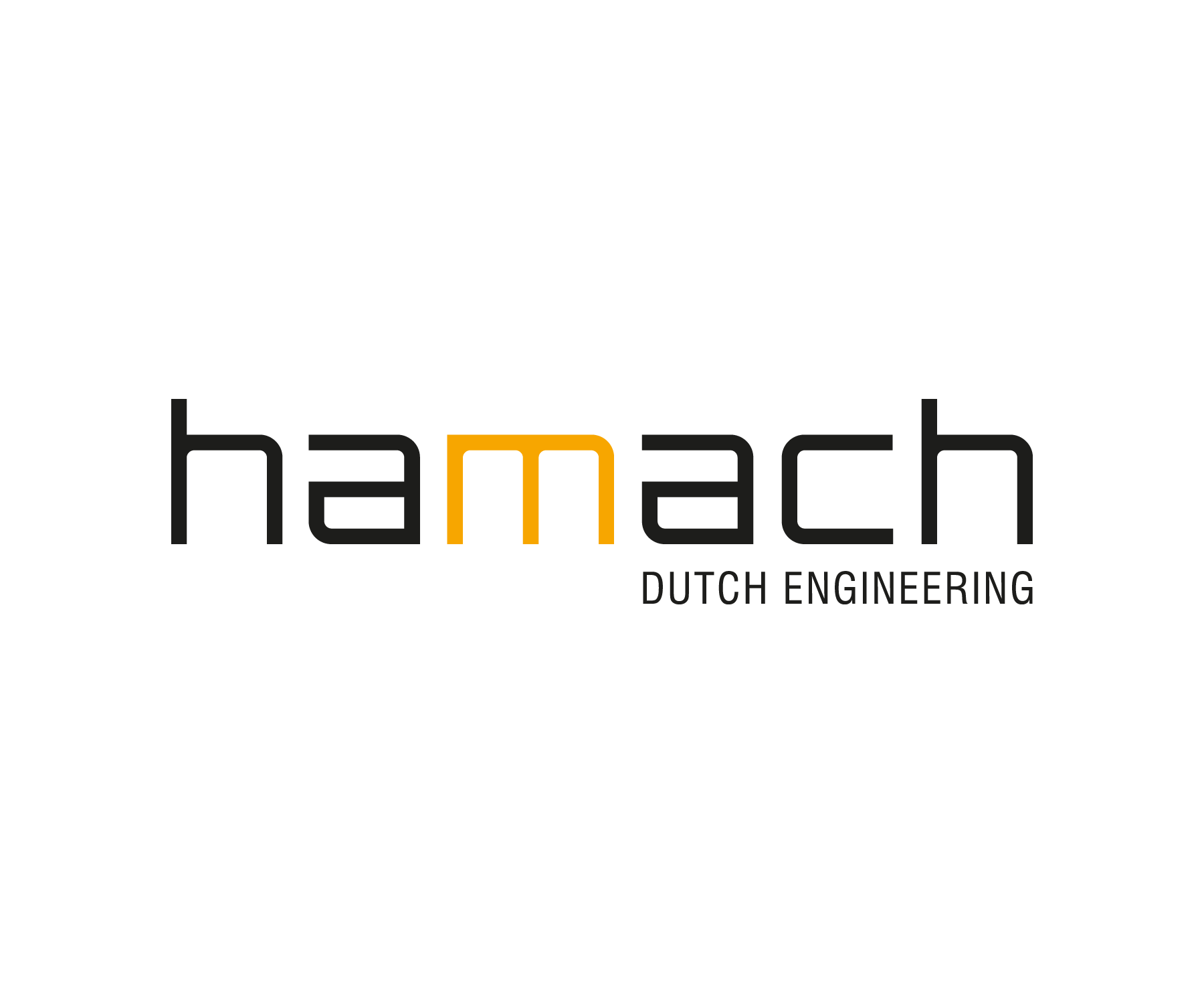 A black and yellow logo of "Hamach"