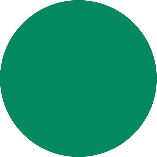 Un círculo verde sobre fondo negro