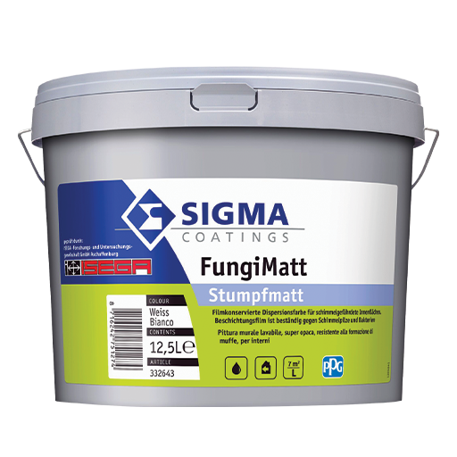 Un secchio di vernice con un'etichetta