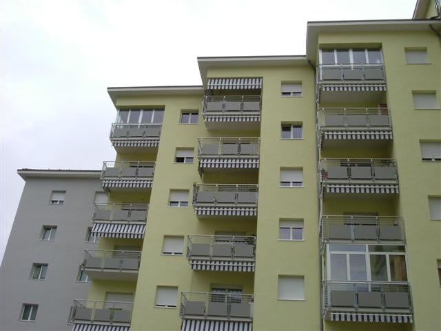 Ansicht des Gebäudes nach dem Sanierungseingriff.