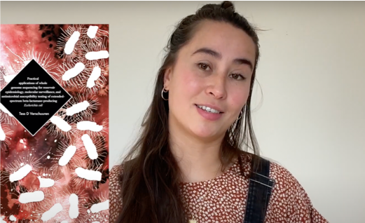 Tess Verschuuren met haar proefschrift