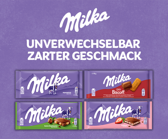 Milka: unverwechselbar zarter Geschmack