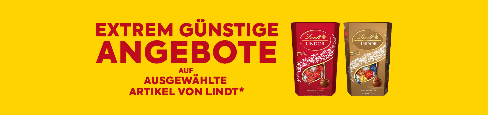 Extrem Günstige Angebote auf Ausgewählte Artikel von Lindt*