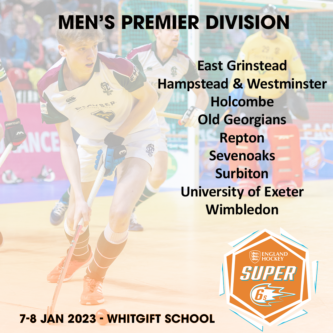 Super 6s Indoor Men's Premier Division List 