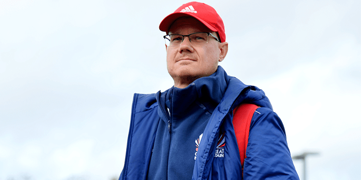 Looking serious with his kit on