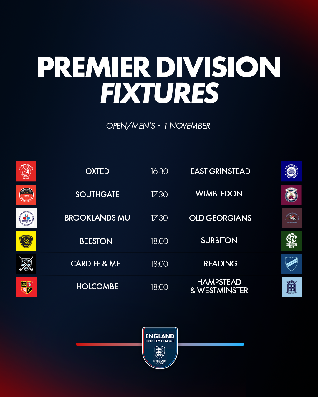 EHL%20PREM%20DIV%20FIXTURES%20OM - England: EHL Premier Division Preview | Week 8 - Womens Premier Division