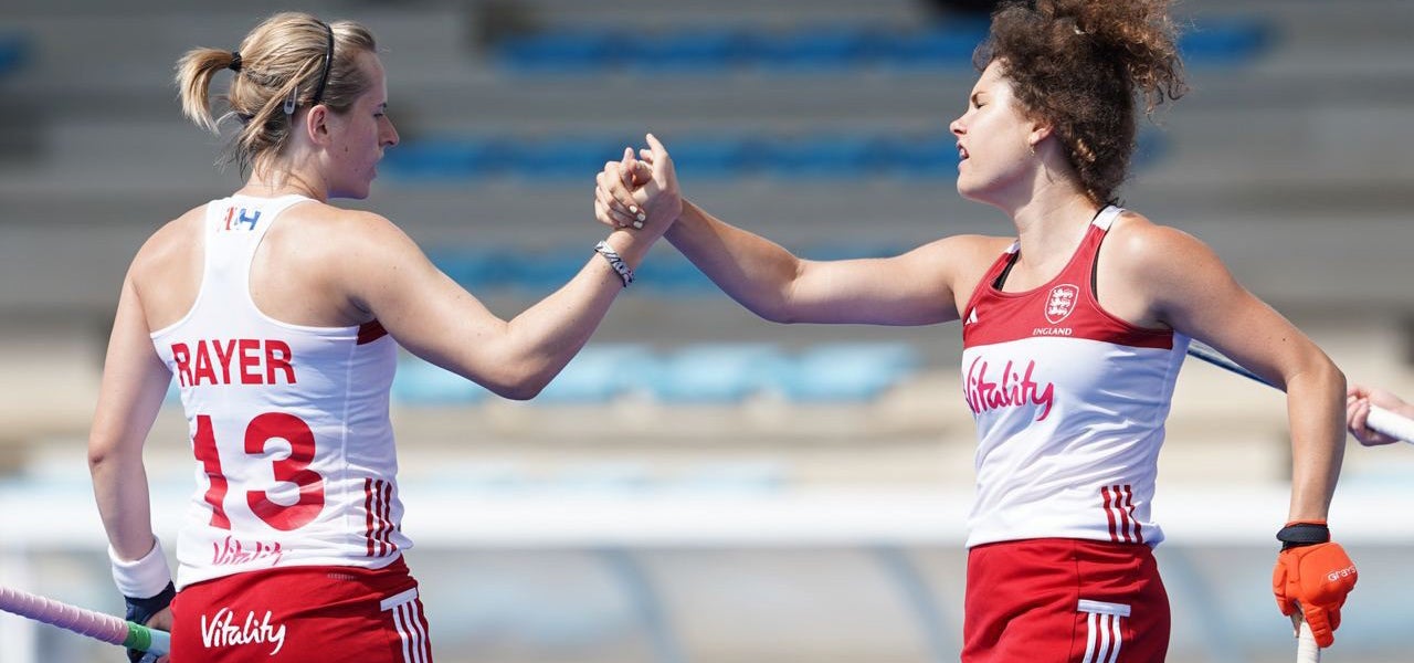 Ellie Rayer high fives holly hunt
