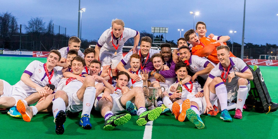 BUCS Mens Champions celebrating their win