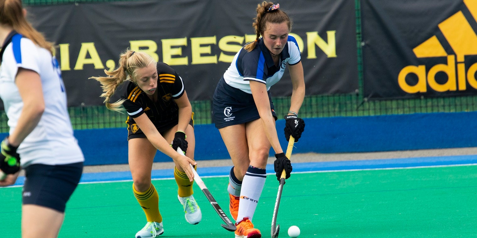 Female Hockey players playing 