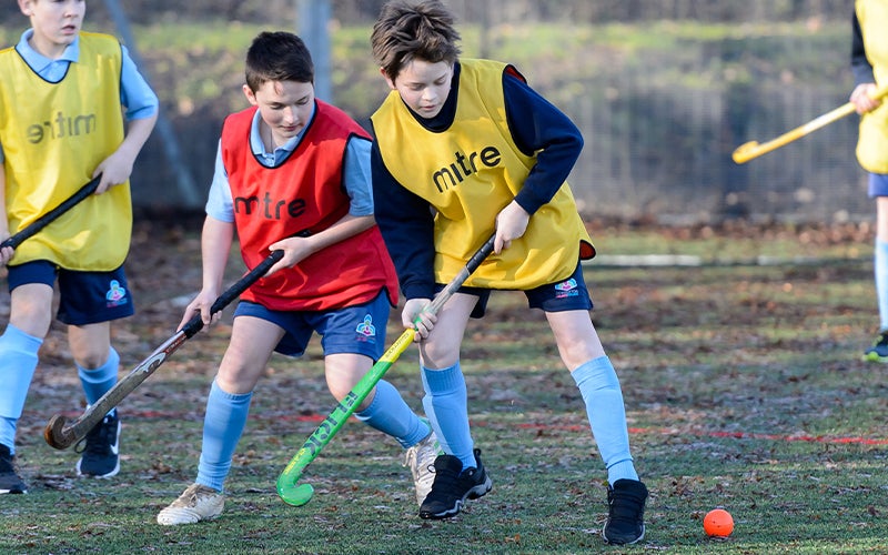 School Boys Hockey on grass