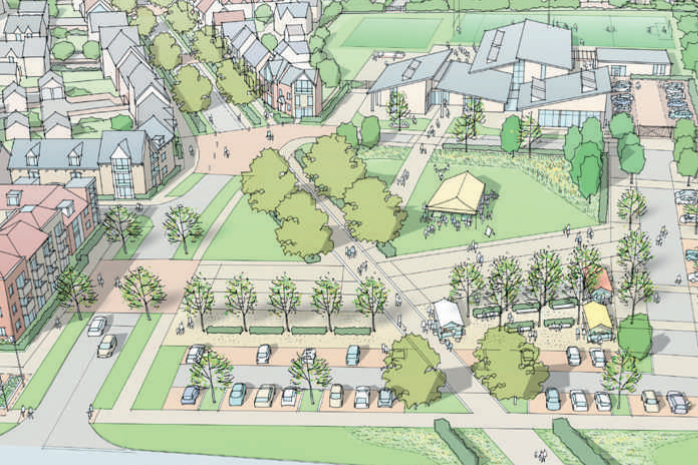 CGI of Kings Bagpuize development