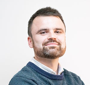 Open University research graduate, Alex.