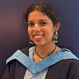 A testimonial image of Krishangi