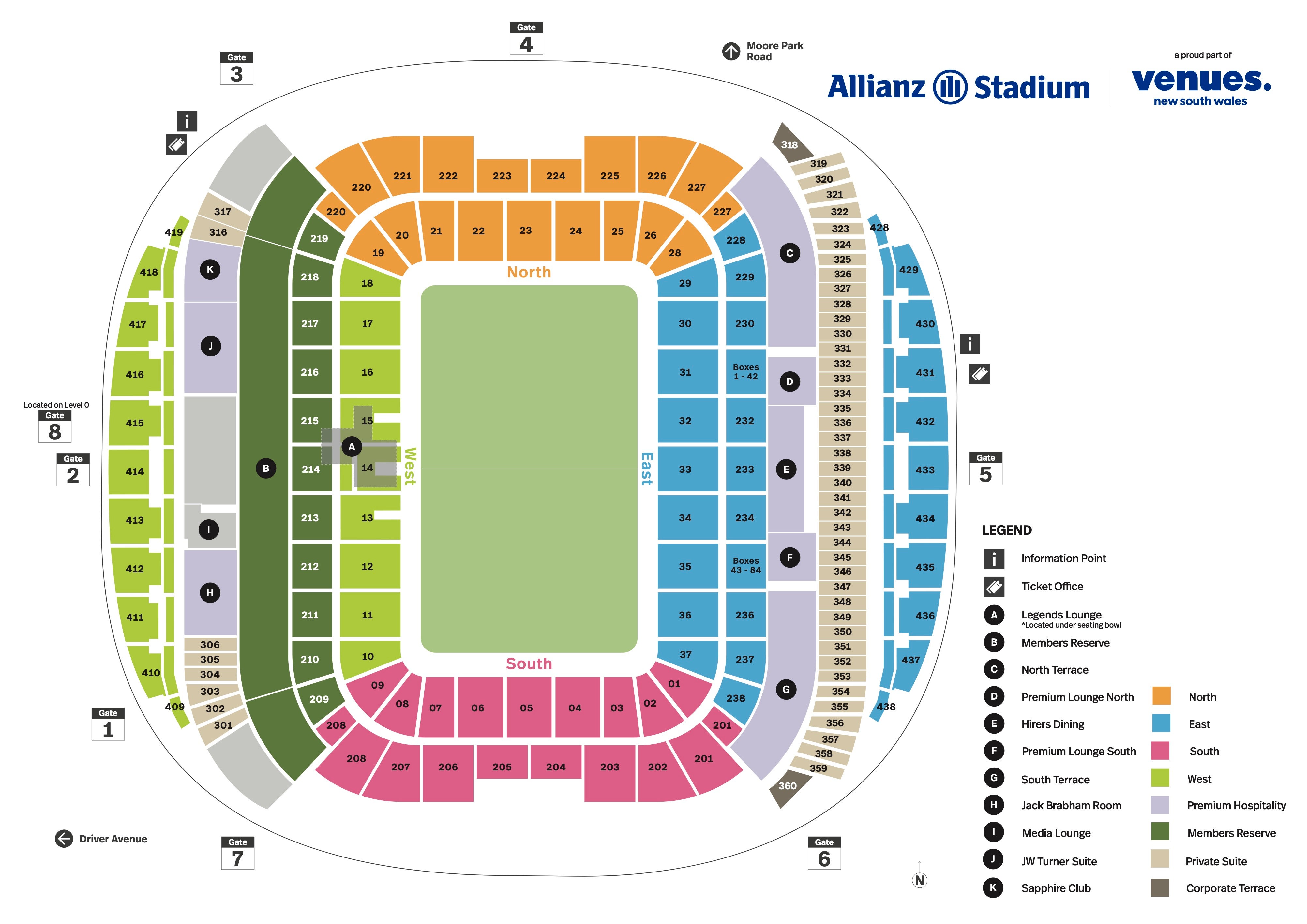 Allianz Stadium Seating Map