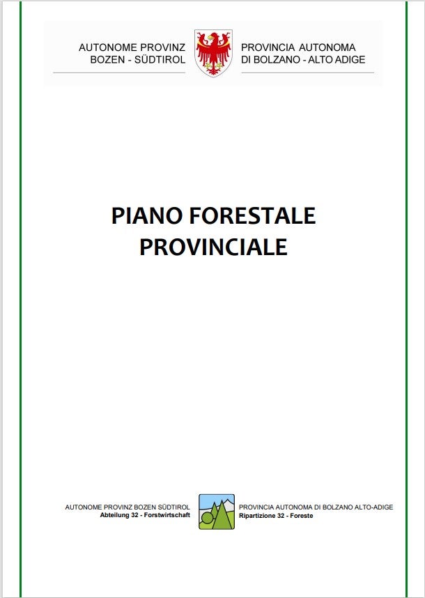 Piano forestale provinciale 