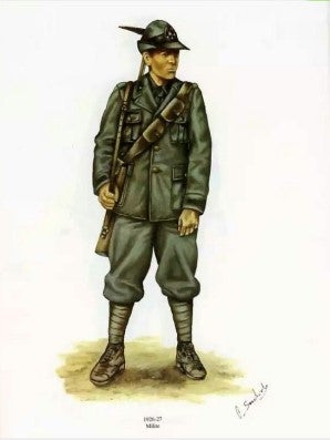 Uniforme storica del servizio forestale (1926–27)