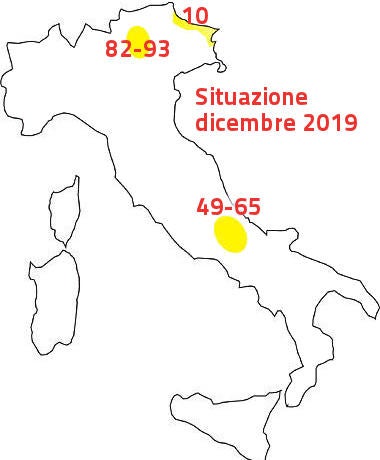 Distribuzione orso bruno in Italia