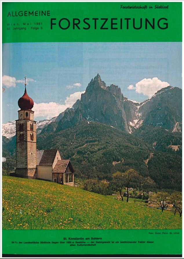 Allgemeine Forstzeitung 1981 (nur in deutscher Sprache)