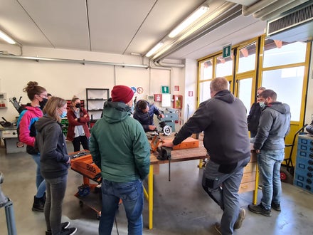 Junglandwirte Ausbildung in der Werkstatt