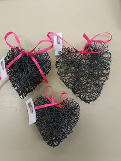 Herzen aus Draht selbst gemacht