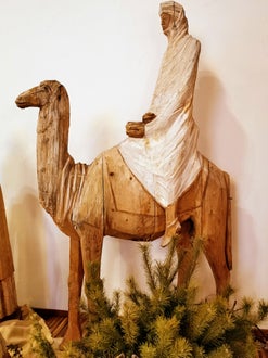 Kamel und heilige drei Könige, Krippe von Künstler Jakob Oberhollenzer