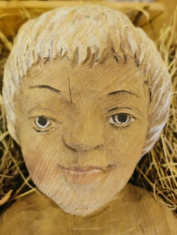 Jesuskind Detail des Künstler Jakob Oberhollenzer