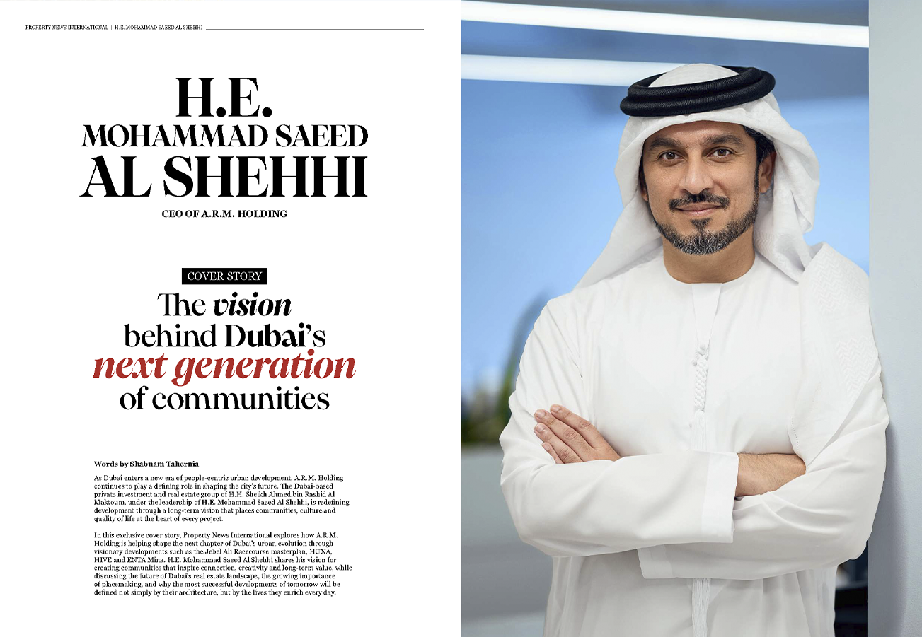 معالي محمد سعيد الشحي في المرتبة السابعة ضمن قائمة أقوى 100 قيادة عقارية لعام 2026 الصادرة عن مجلة أخبار العقارات الدولية