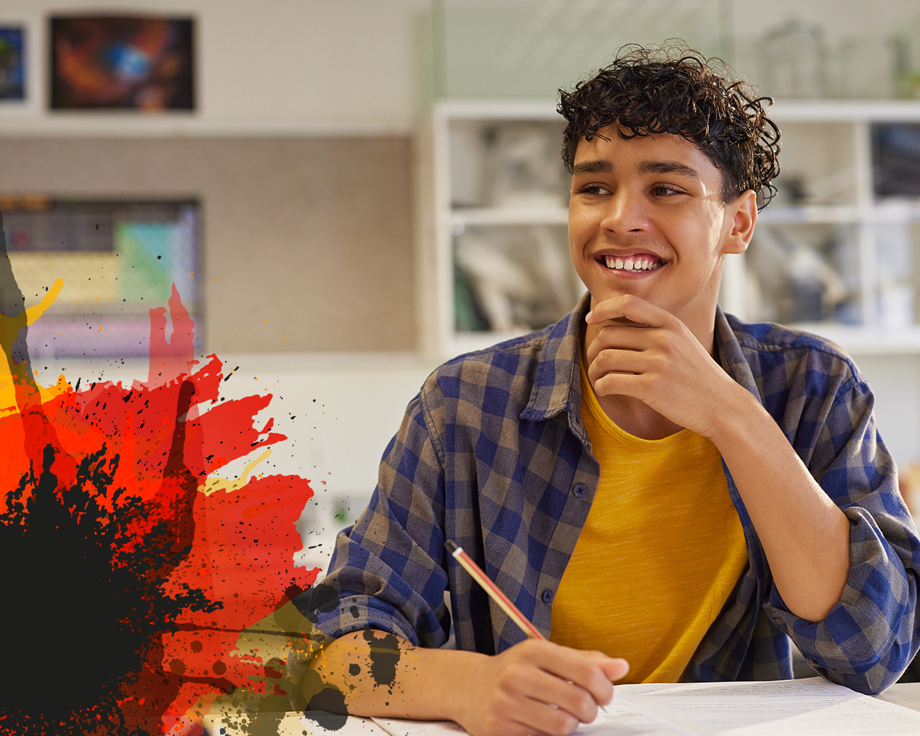 AD Academy student in het leslokaal