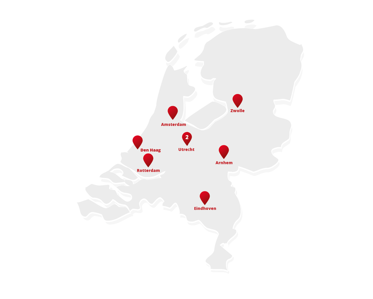 Leslocaties kaart 