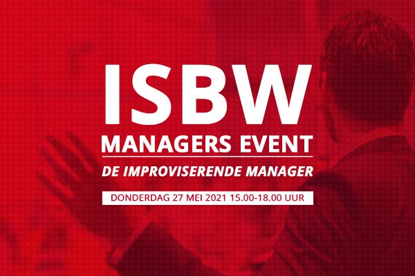 Banner voor ISBW Managers Event 2021.