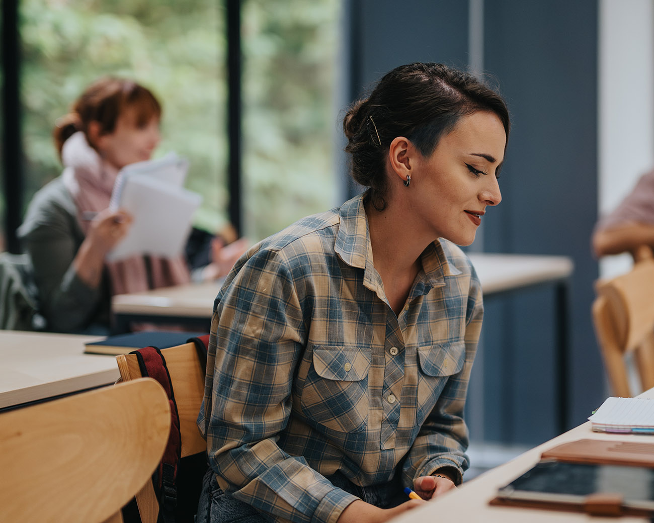 AD Academy student in de les