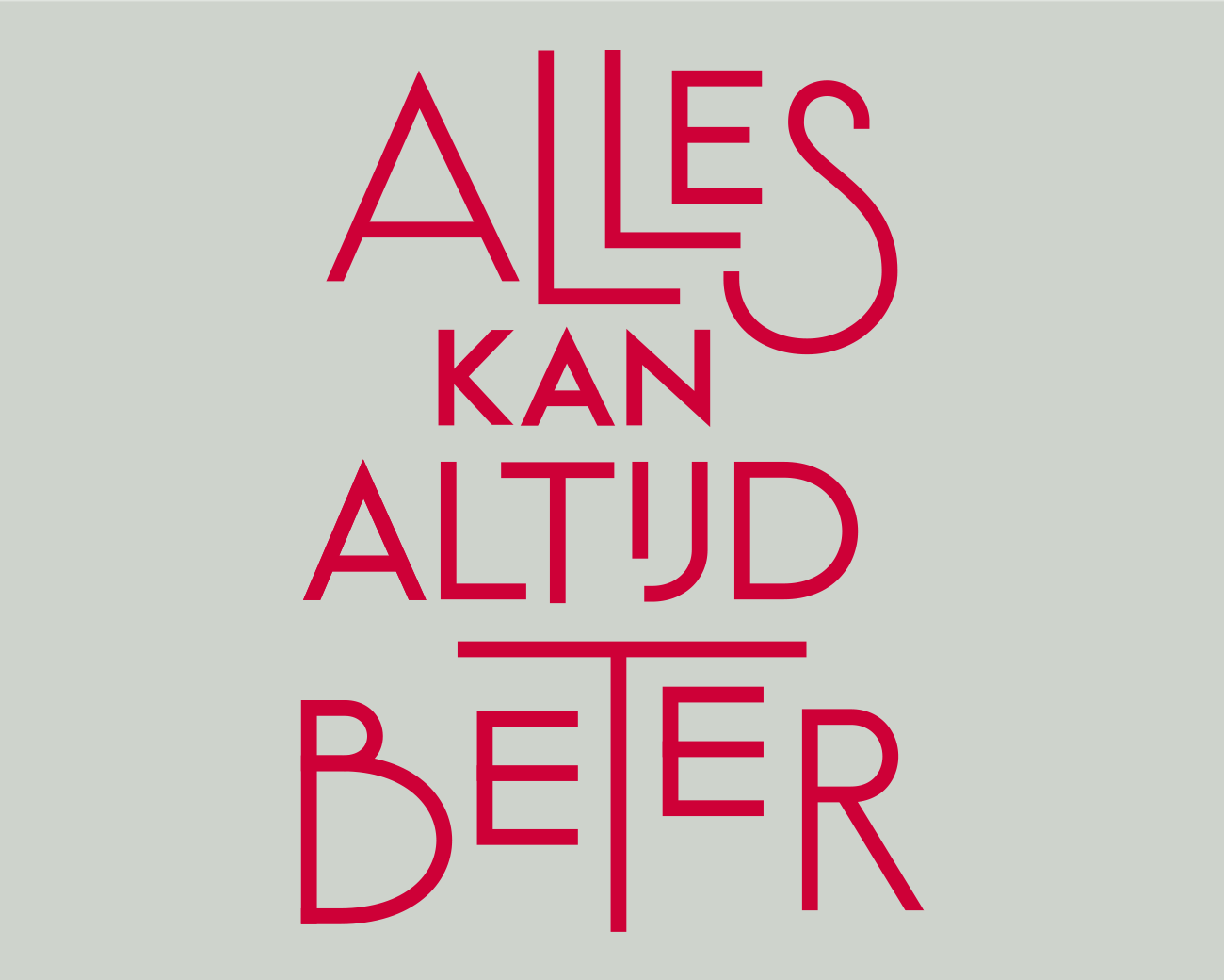 Alles kan altijd beter