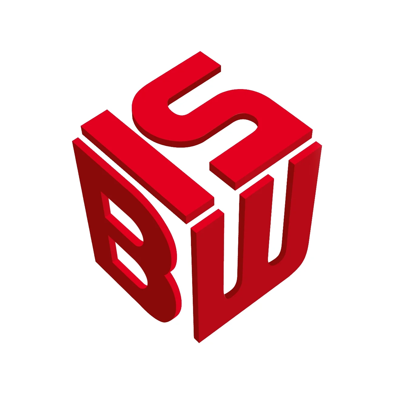 Rood-wit blokvormig logo van ISBW
