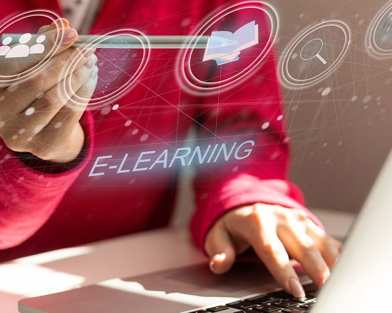 Online training volgen via computer