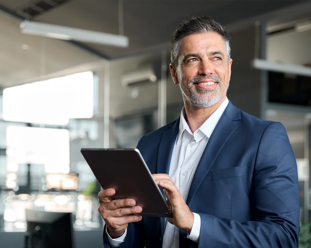 Man met laptop