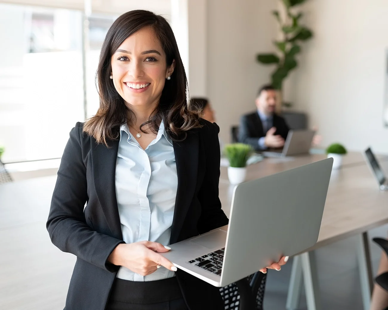 Manager tijdens een overleg