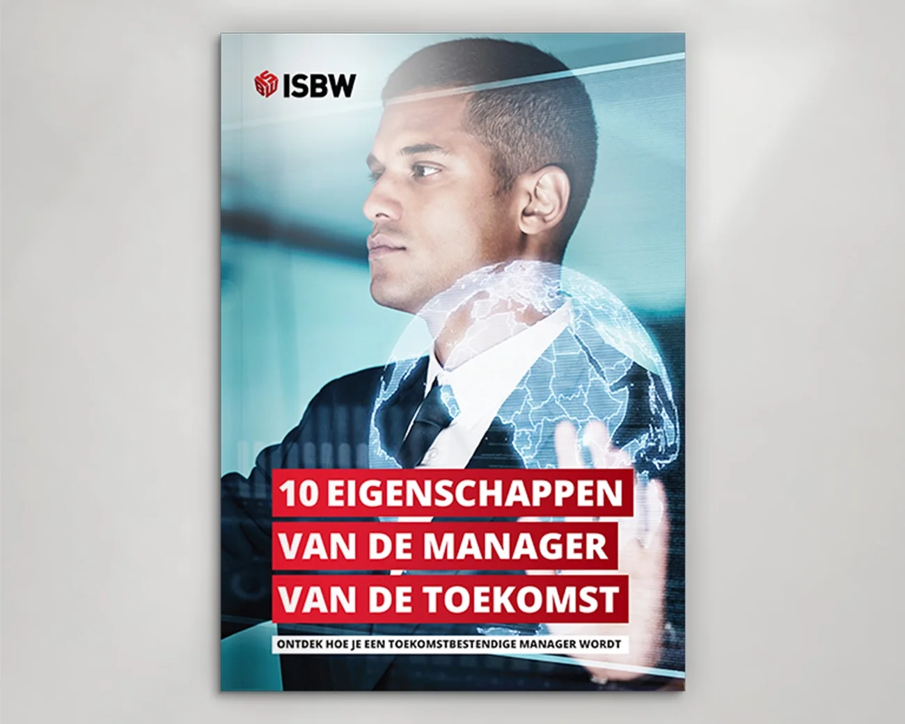 Cover van ISBW whitepaper '10 eigenschappen van de manager van de toekomst'