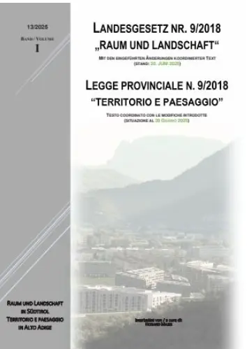 La legge provinciale 10 luglio 2018, n. 9 “Territorio e paesaggio”