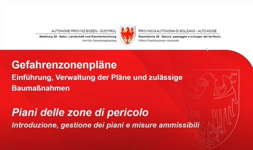 Piani delle zone di pericolo: corso di formazione 7 ottobre 2022
