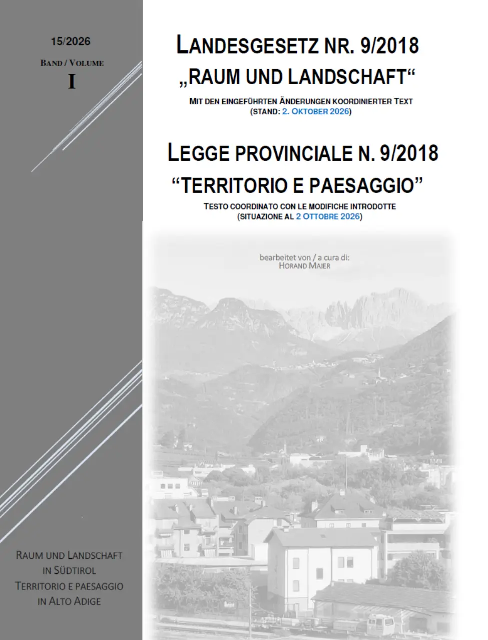 Legge provinciale 10 luglio 2018, n. 9 “Territorio e paesaggio”