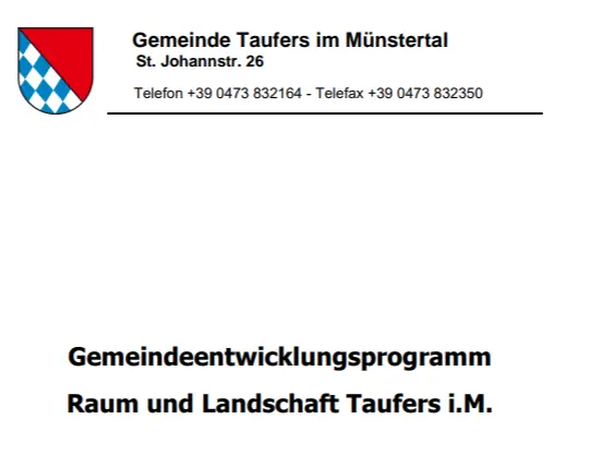 Gemeinde Taufers im Münstertal