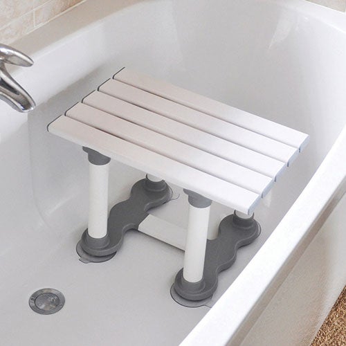 slatted bath stool