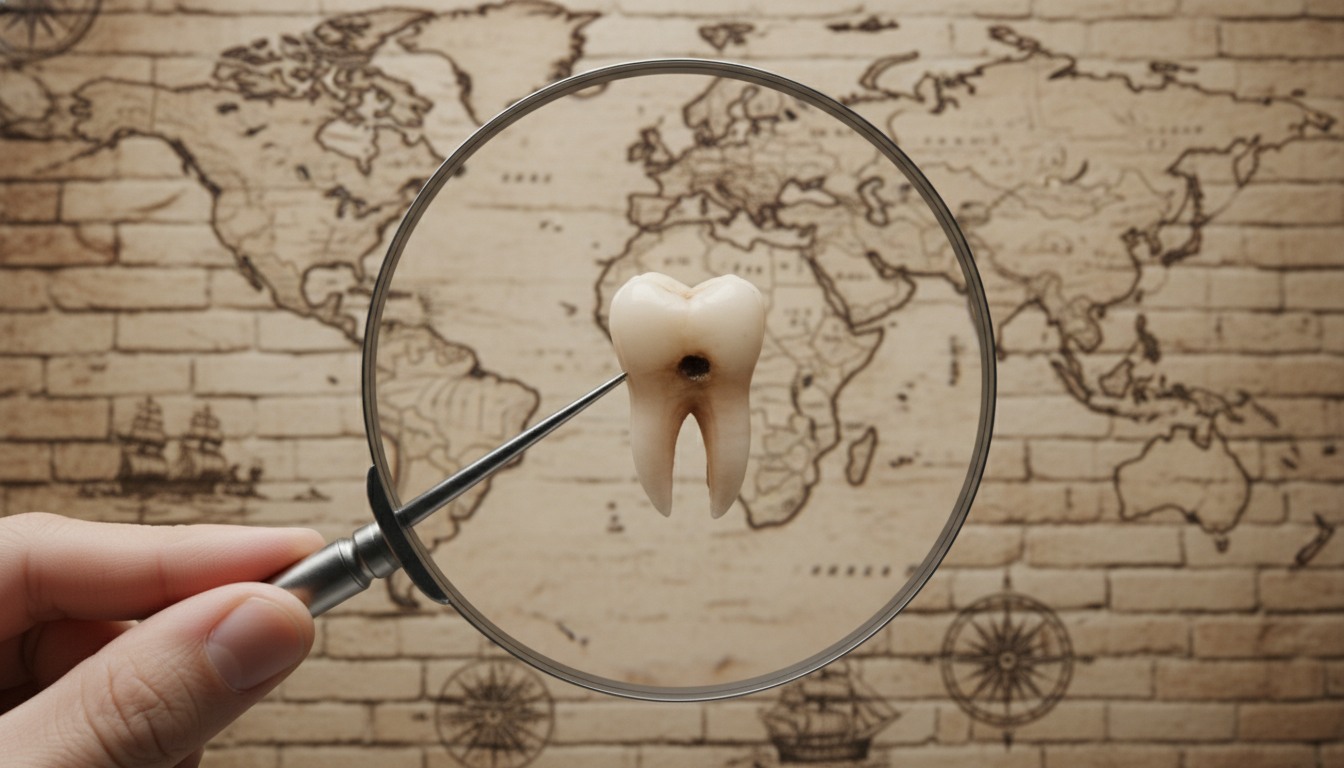 Onderzoek tandheelkunde wereldwijd (beeld gemaakt met Nano Banana)