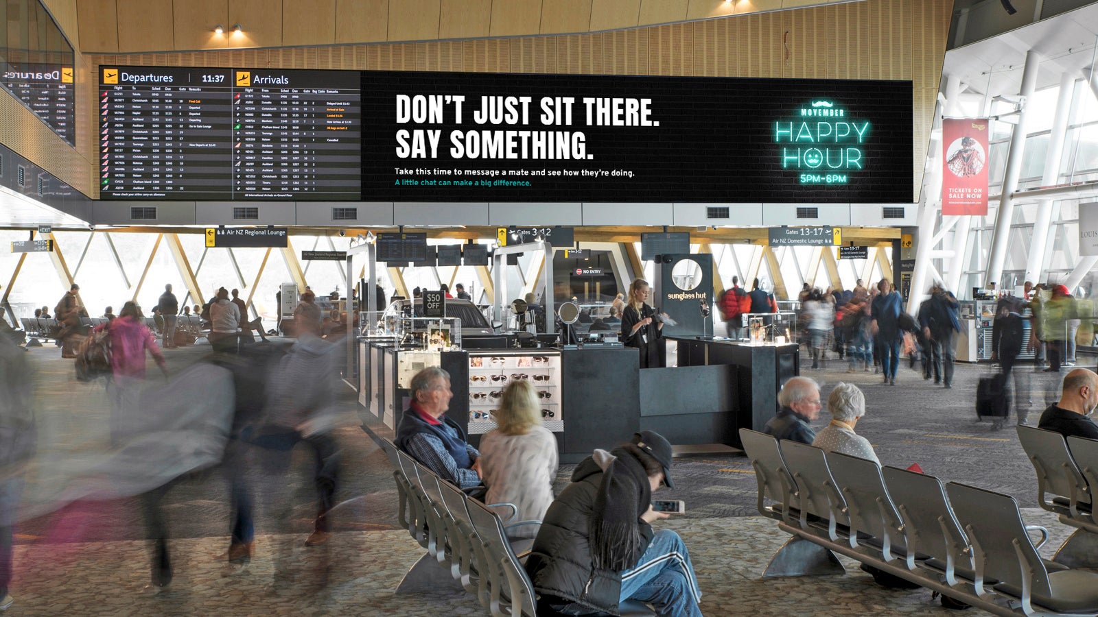 Movember Happy Hour Wellington Airport