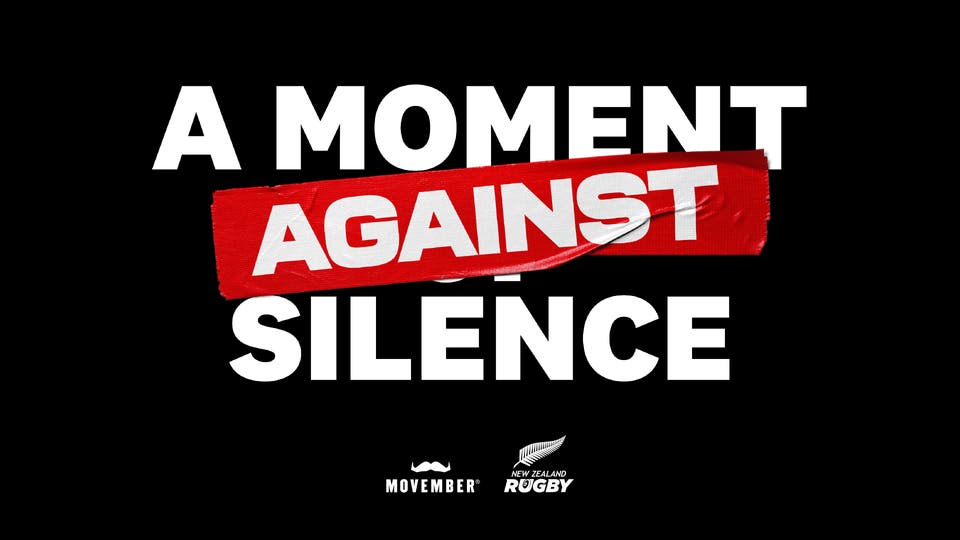 Movember and NZ Rugby Urge Noise Over Men's Suicide