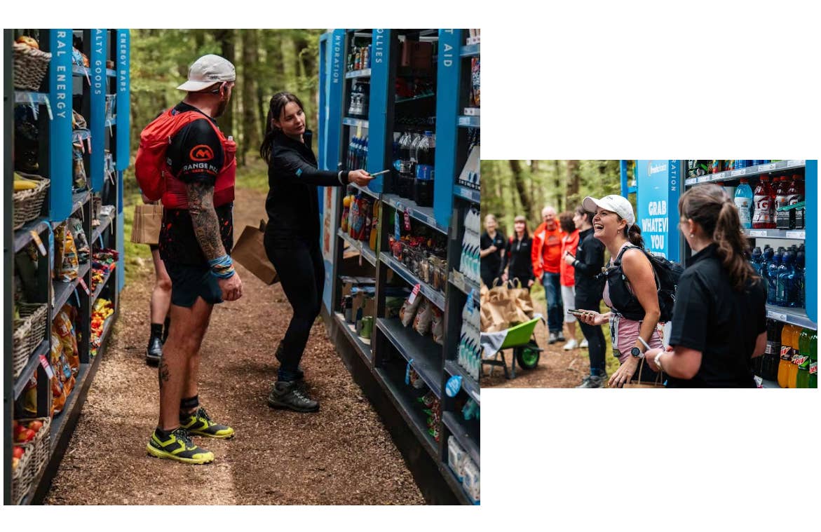 The convenience of your local FreshChoice but 50km into an ultramarathon