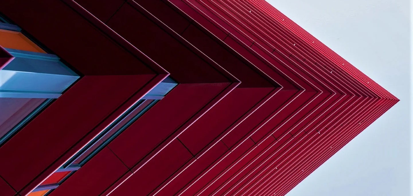 An abstract banner image with geometrical shapes