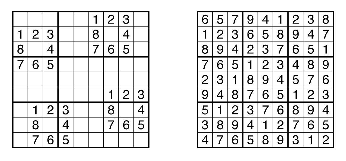 Example of a Sudoku puzzle