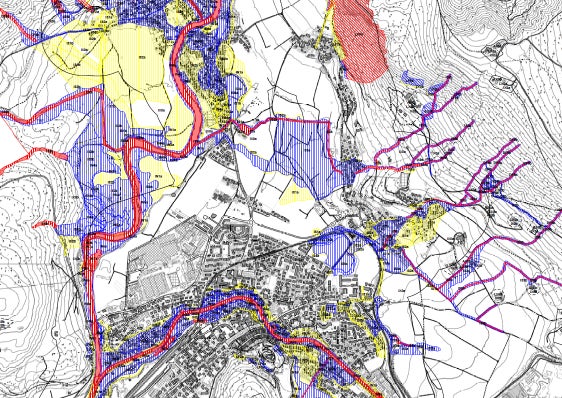 Gefahrenzonenplan der Gemeinde Bruneck